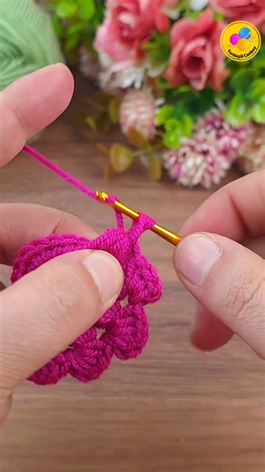 1.1M views · 13K reactions | Woww!!! Easy crochet puff puff flowers making. You will love this #crochet #knitting #design Bölüm 8 | Yurdagül Canbey | Facebook