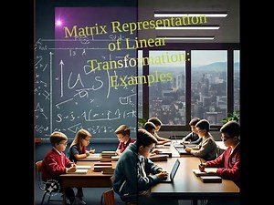Matrix Representation of Linear Transformation: Computation & Examples (Part -2)
