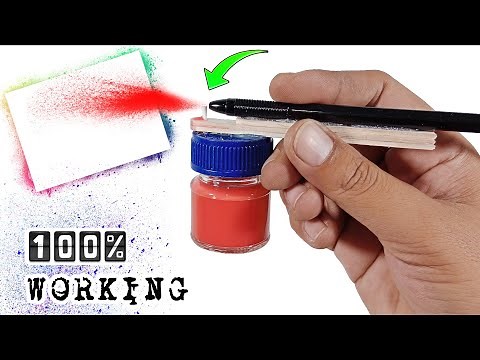Easy Working Spray Gun With Pen | DIY Airbrush | Mini Paint Sprayer Without Compressor