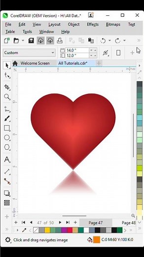 Heart Shape Design in CorelDRAW | Easy Valentine Logo Idea ❤️ coreldraw tutorial for Beginners