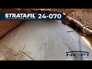 NCFI Strata-Fil Geotechnical Polyurethane is the Perfect Void Fill System
