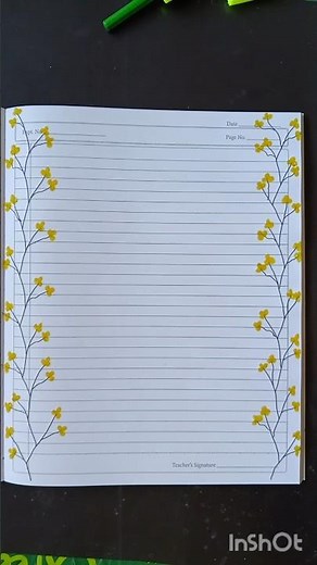 📚 Beautiful & Simple Design for Project Work | Assignment File Decoration Ideas #art #shorts