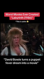 David Bowie turns a puppet fever dream into a movie *This is satire 😂 #80s #roast #commentary #labyrinth #usa