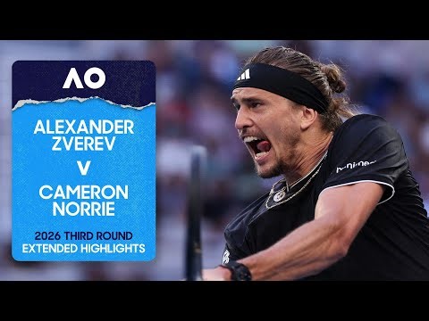 Alexander Zverev v Cameron Norrie Extended Highlights | Australian Open 2026 Third Round