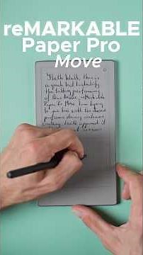 Writing Feels Amazing on the reMarkable Move! #remarkable2 #einktablet