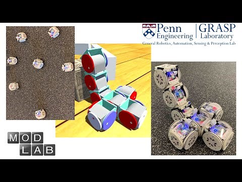 Parallel Self-Assembly with SMORES-EP, a Modular Robot