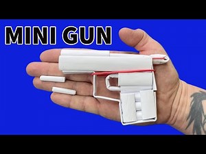 How to Make Bullet Shooting MINI GUN From A4 Paper | Paper Pocket Mini Gun