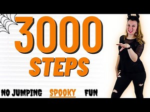 3000 SPOOKY STEPS || At Home NO Jumping Walking Workout || Halloween Edition