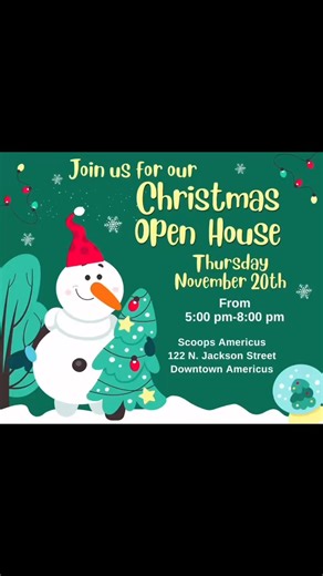 Thanks to all who came out and supported Holiday Open House in Downtown Americus tonight! #scoopsamericus #christmas2025 | Scoops Americus | Facebook