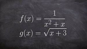 Composing two functions then determining the domain