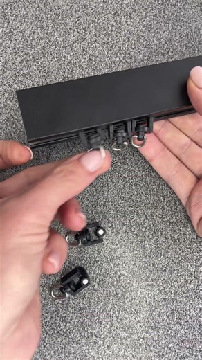 How to Insert Gliders into a Curtain Rail | Easy Step-by-Step Guide #customcurtains #diy #home