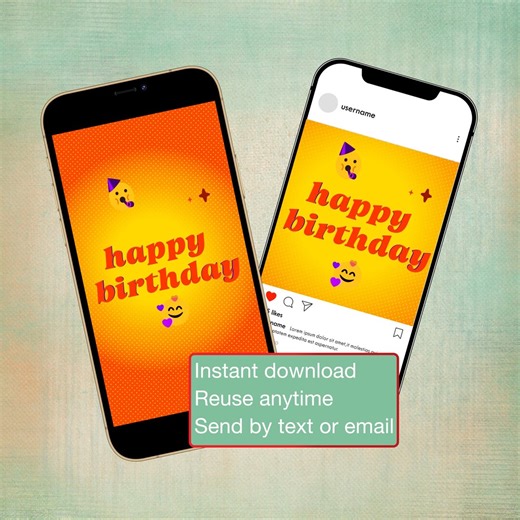Birthday E-card | Digital Birthday Greeting - Etsy
