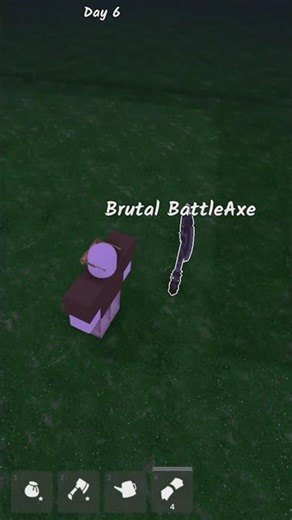 New weapon Brutal BattleAxe #roblox #99nights #99nightintheforest