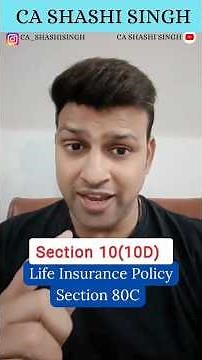 section 10(10D)- Life Insurance policy #exams#inter#ca#education#directtax#bcom#inter
