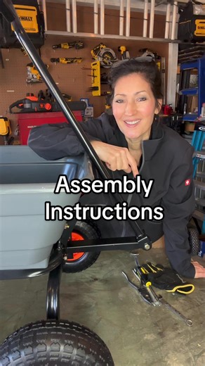 Let’s put this Vevor dump cart together! Assembly step by step instructions. #diy #garden #yardwork #learnwithtiktok #teaching