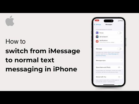 How to switch from iMessage to normal text messaging in iPhone ( iOS ) 2024