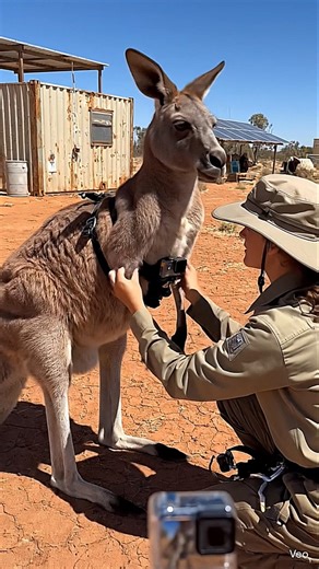 GoPro Kangaroo Accidentally Finds a Secret Military Base in the Australian Outback 😱 #gopro #shorts