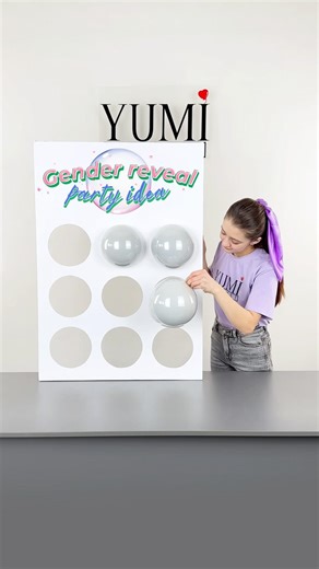 Gender reveal party idea 🤗