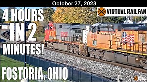 8.2K views · 359 reactions | 4 Hours in 2 Minutes at Fostoria, Ohio Fostoria has one of the largest train-watching parks in the nation and the Trains to back it up! Come visit us to see. Music from a Epidemicsound.com Subscription Song: “Cloud View” by Plain Strolls Song: “Things to Sort Out” by Walt Adams | Virtual Railfan | Facebook