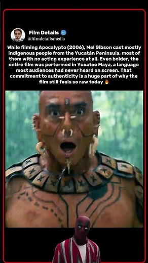 While filming Apocalypto (2006), Mel Gibson made a bold casting choice