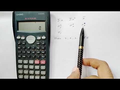 Calculate sum, sum of square, mean, standard deviation and variance using scientific calculator