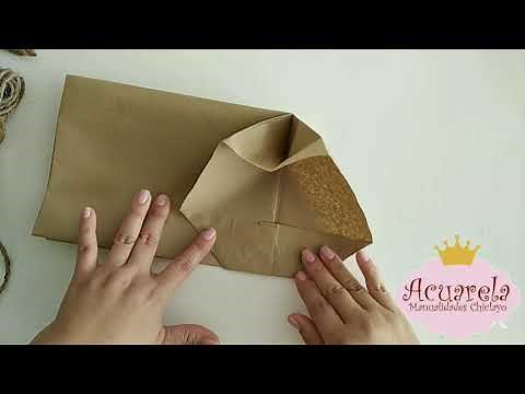 Como hacer bolsas de papel kraft