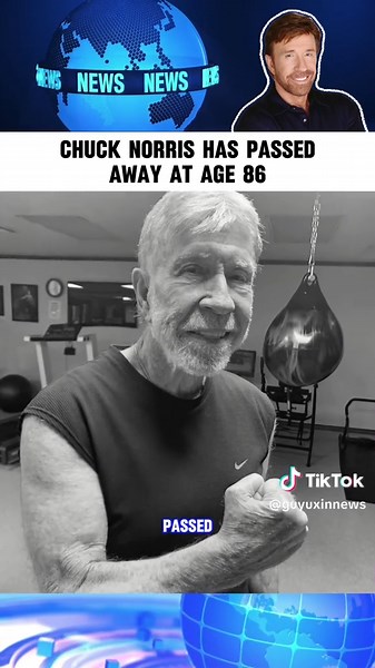 Action star Chuck Norris has died at 86. Known for his role in Walker, Texas Ranger and his famous fight scene with martial arts legend Bruce Lee, Norris became a global symbol of strength and discipline. His death came just days after his birthday, which he marked by posting a video of himself boxing. #news #chucknorris#usa #foryou #fyp