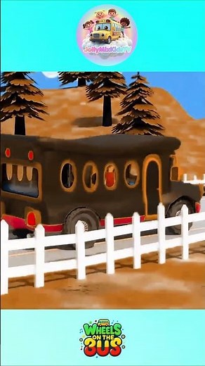Wheels on the Yellow Bus Song Remix | 20 Seconds of Fun Sing Along for Kids | Jollymix Kids TV