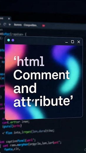 attribute an comment.