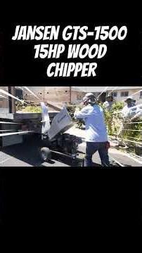 Jansen USA GTS 1500 15hp Wood Chipper #chipper #woodworking #truck #landscaping
