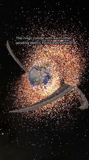 What If Earth Had Two Rings? 😱🌍 #spacesim