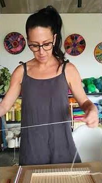 How to make your own tapestry loom and how to warp your loom - Part 2 by Natalie Miller