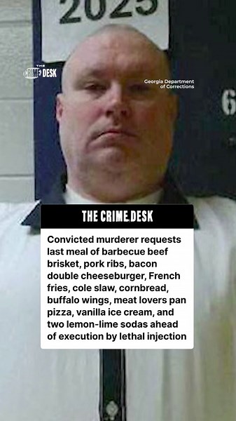 Georgia death row inmate requests extensive final meal