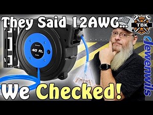 DEWENWILS 40FT Retractable Cord Reel Review ⚡ Real 12AWG? We Checked!