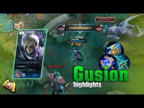 DOMINATE WITH GUSION USING THIS BUILD 🤫 MOBILE LEGEND
