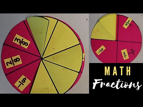 Math Working Model | Fraction Math TLM | Math fractions working model | Easy fraction model project