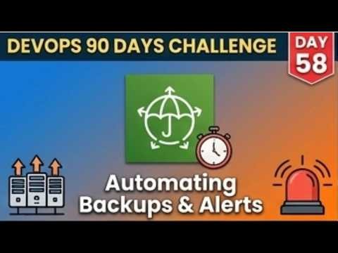 90 Days DevOps Challenge | Day 58 | Automating Backups | AWS Backup & DR