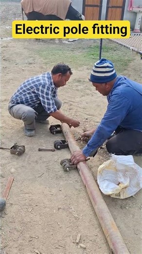 Electric Pole fitting ll How shackle insulators gets installed to Polell electricalstuff4u