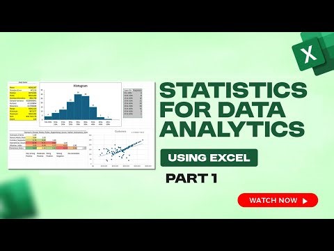 Learn Statistics for Data Analytics & Data Science Using Excel (Real Business Examples)
