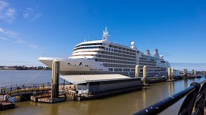 The Silver Moon Cruise Ship at the Liverpool Ferry Terminal