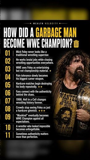 How A "Garbage Man" Became WWE Champion: The Mick Foley Story 👑🗑️
