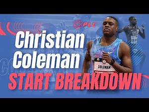 Christian Coleman Start Breakdown | Slow Motion