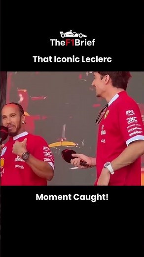 That Iconic Leclerc Moment Caught