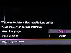 ASTRO new installation settings