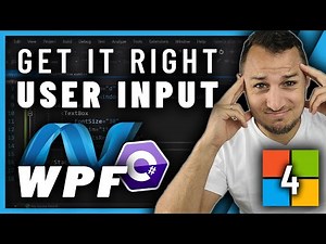 TEXTBOXES in WPF? You will NEED this video if you want USER INPUT!
