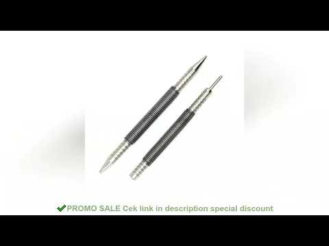 2PCS Spring Nail Center Punch Hammerless Dual Head Setter Spring Loaded High Carbon Steel Nail Punch
