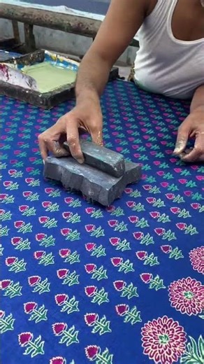Block Printing Process – So Relaxing to Watch #YouTubeShorts #Shorts #Trending #BlockPrinting #DIY