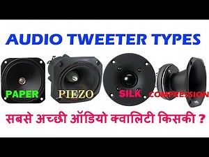 #TweeterSpeaker types, Which is best ट्वीटर स्पीकर कितने टाइप के होते हैं, सबसे अच्छा कौन है ?
