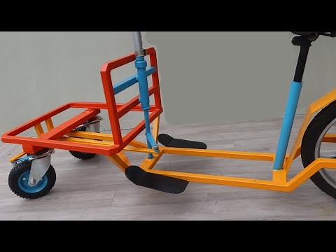 Build A Smart Cargo Scooter From Damaged Electric Bike | How To Make Smart Cargo Scooter