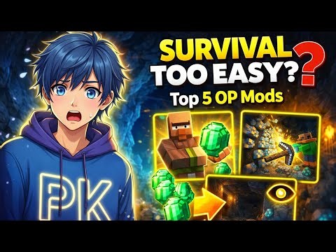 Top 5 Minecraft Mods That Make Survival 100x Easier! (1.21+) 💎🔥